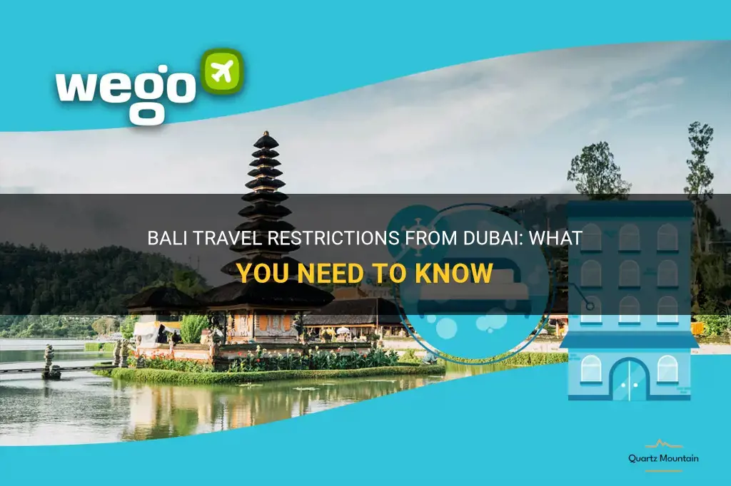 bali travel restrictions from dubai
