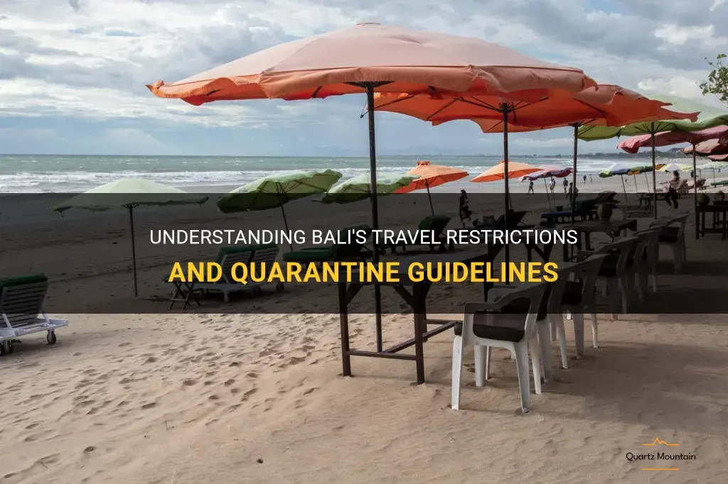 bali travel restrictions quarantine