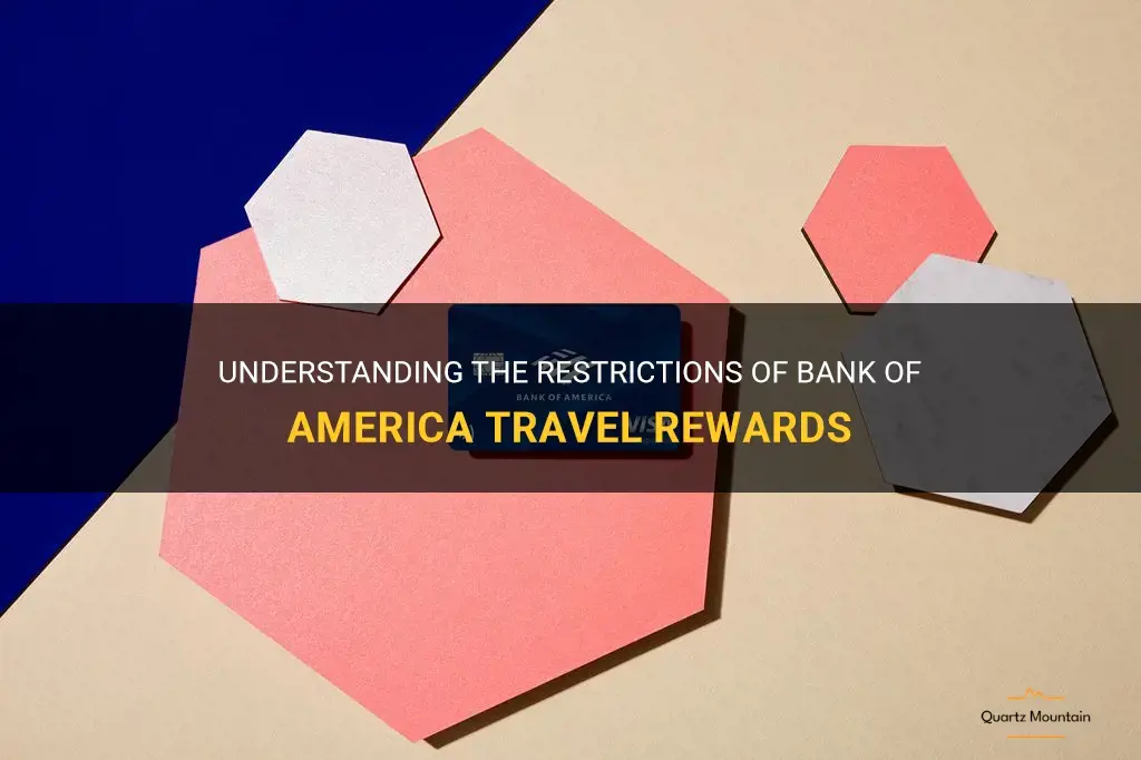 bank of america travel rewards restrictions