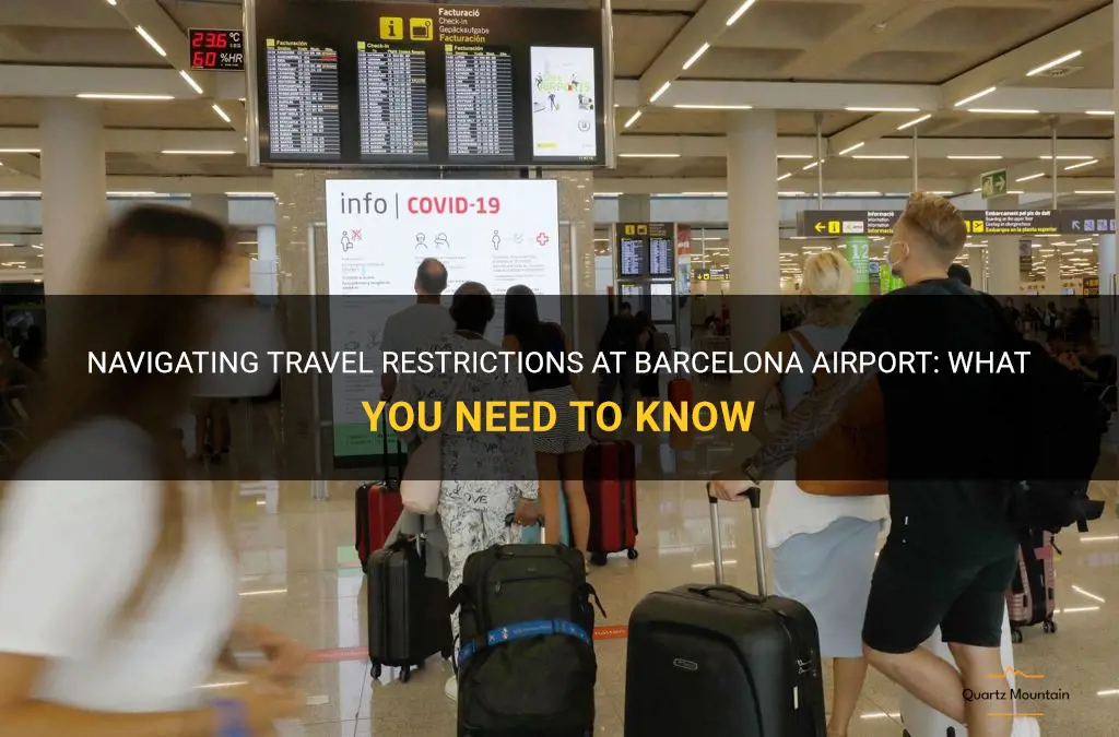 barcelona airport travel restrictions