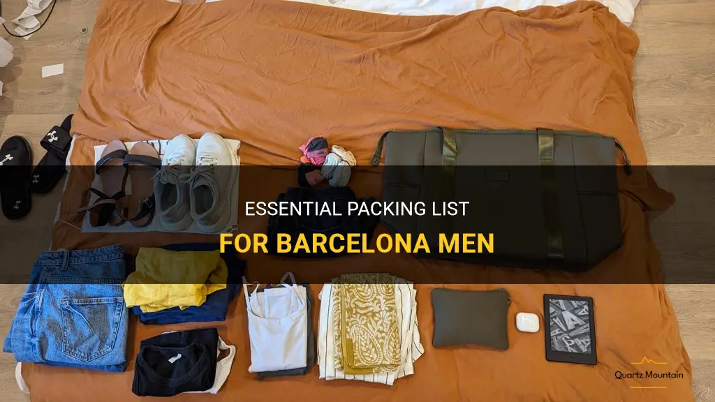 barcelona men what to pack