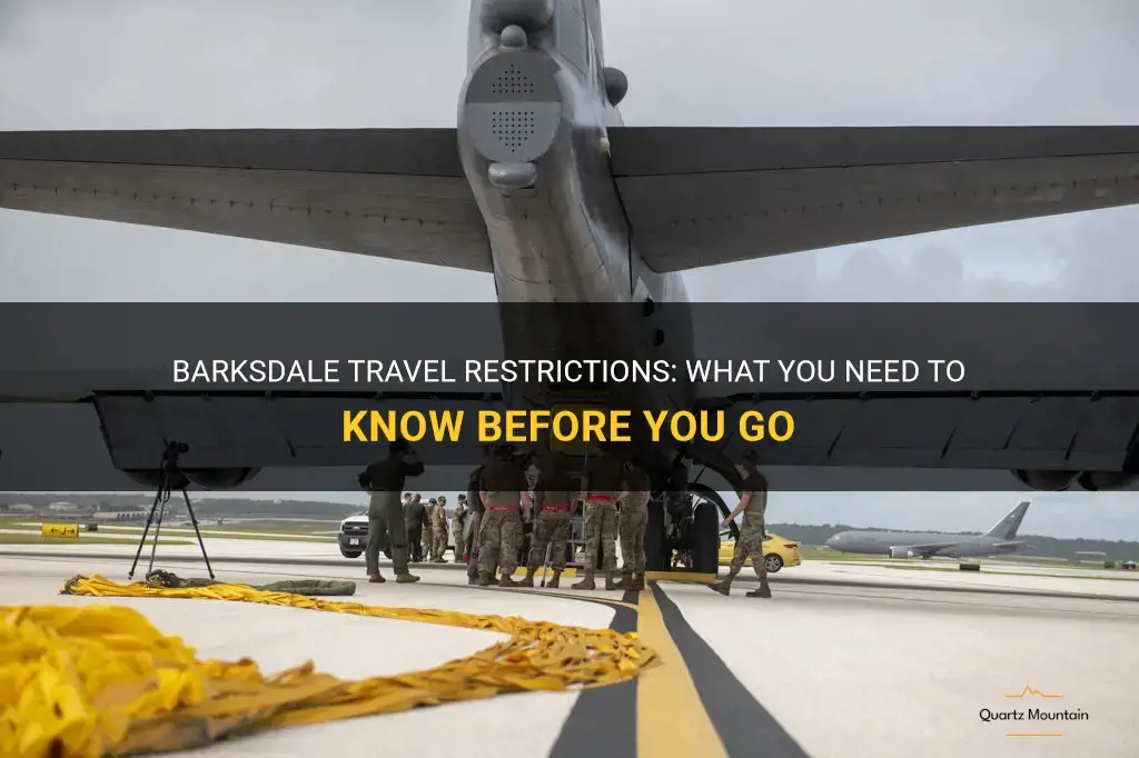 barksdale travel restrictions