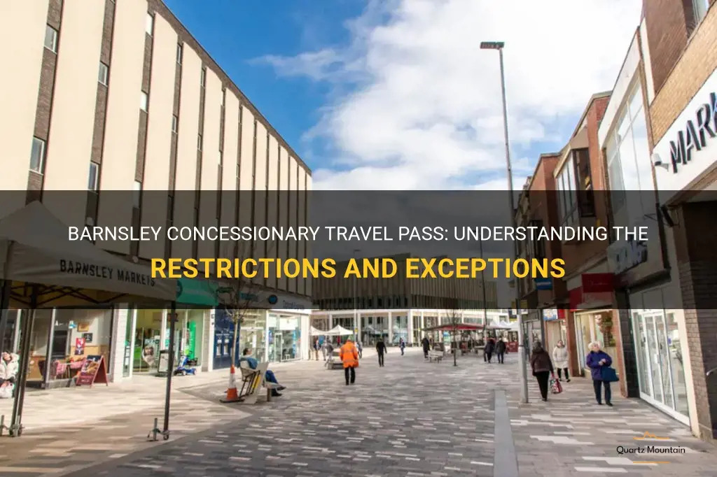 barnsley concessionary travel restrictions