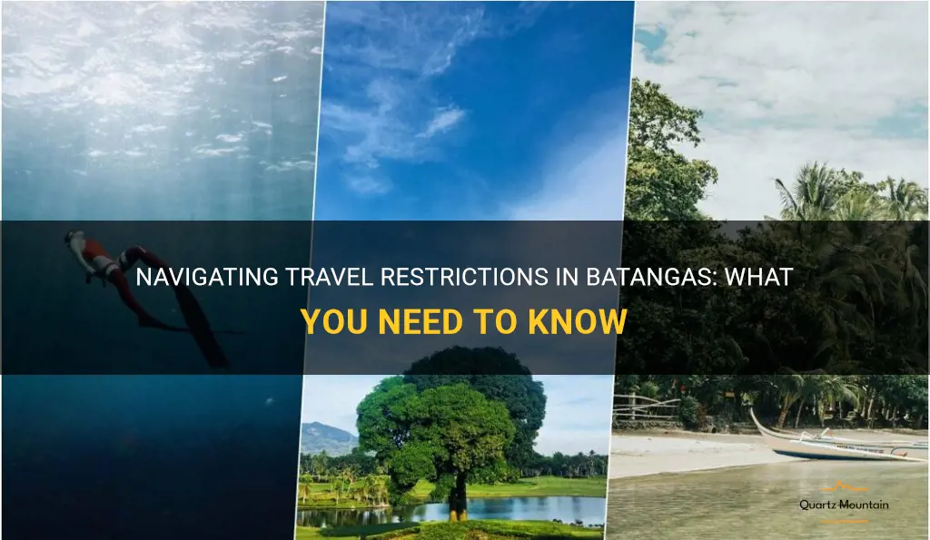 batangas travel restrictions