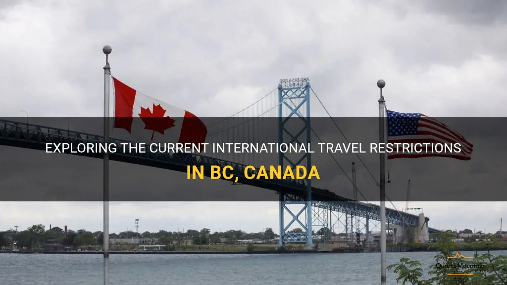 bc canada international travel restrictions