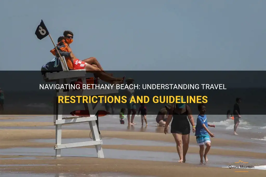 bethany beach travel restrictions