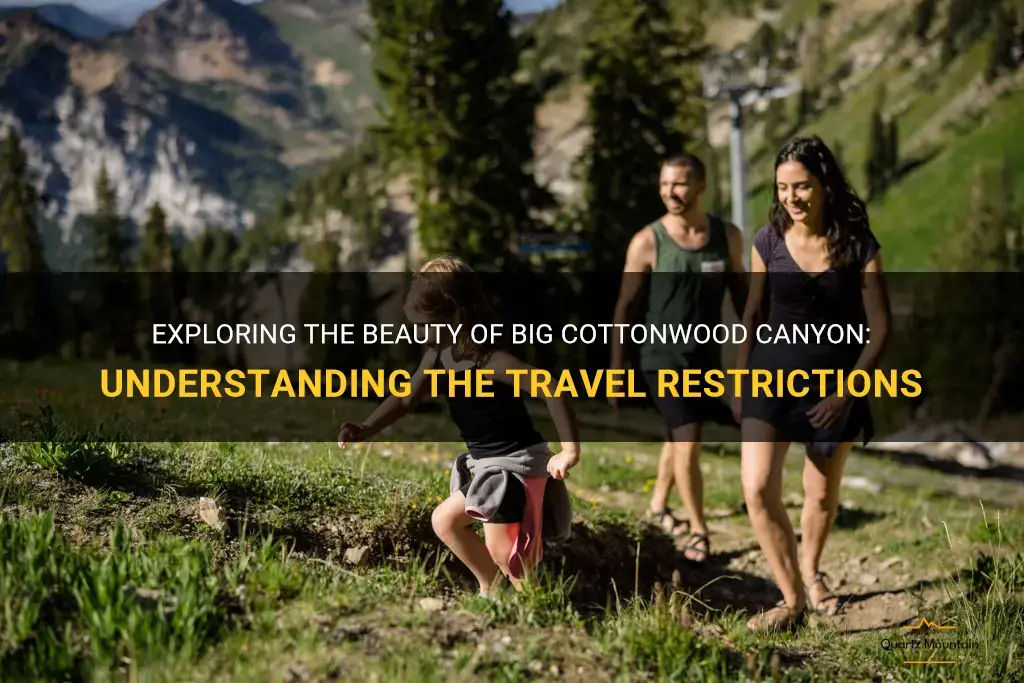 big cottonwood canyon travel restrictions