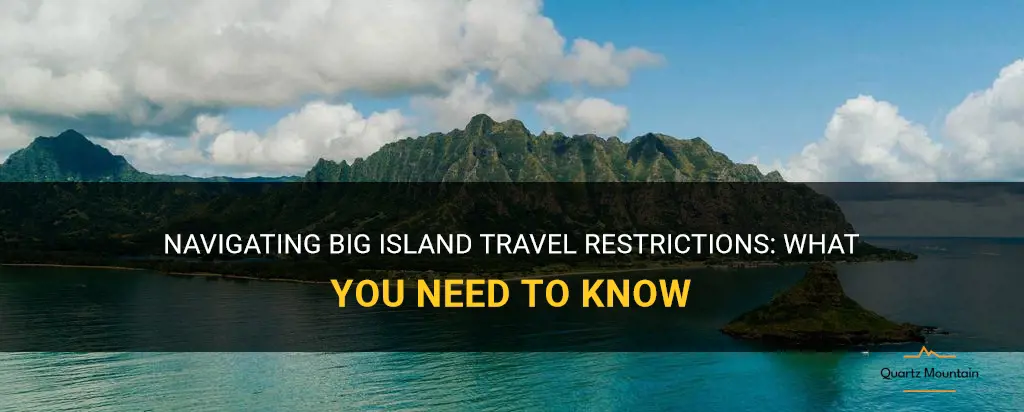 big island travel restrictions