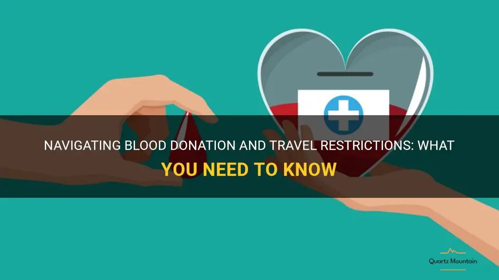 blood donation and travel restrictions