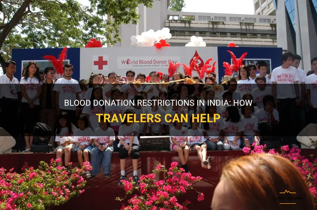 blood donation restrictions travel india