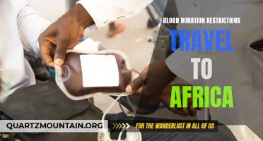 The Impact of Blood Donation Restrictions on Traveling to Africa