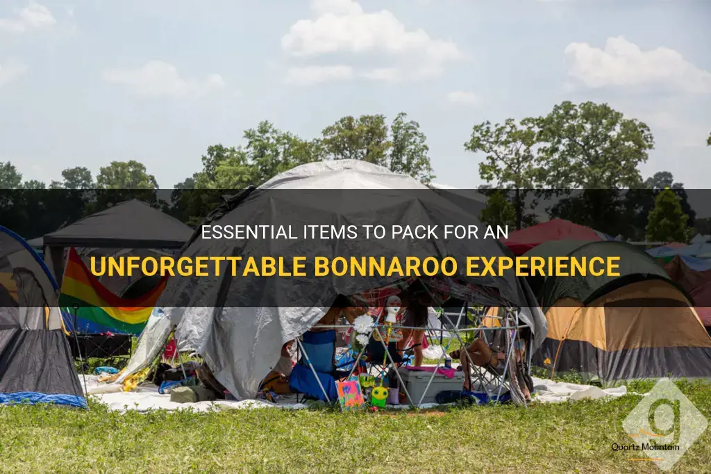 bonnaroo what to pack