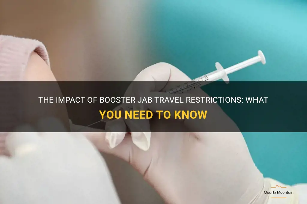 booster jab travel restrictions