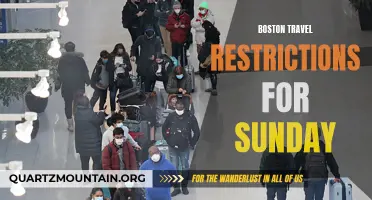 Boston Travel Restrictions for Sunday: What You Need to Know