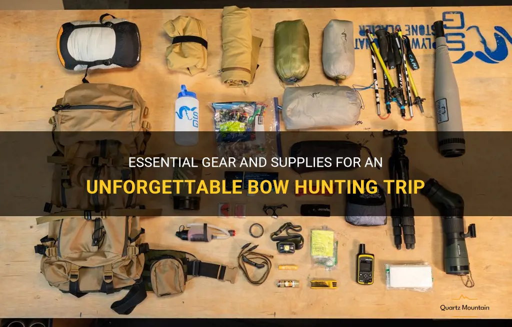 bow hunting what to pack