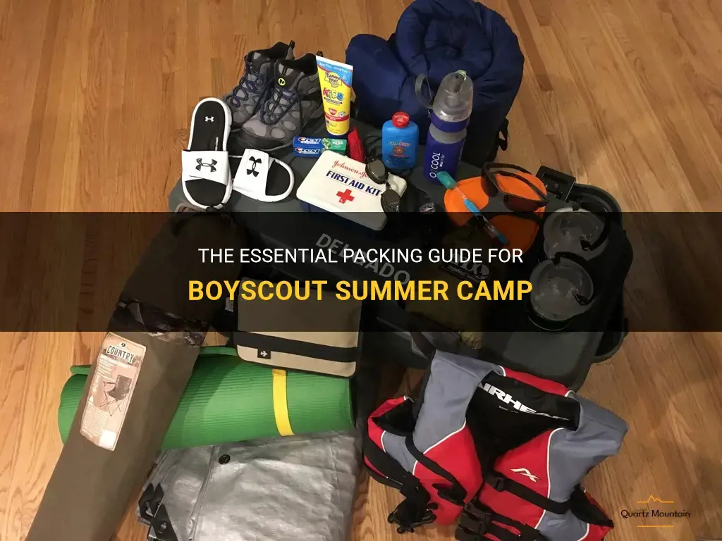 boyscout summer camp what to pack