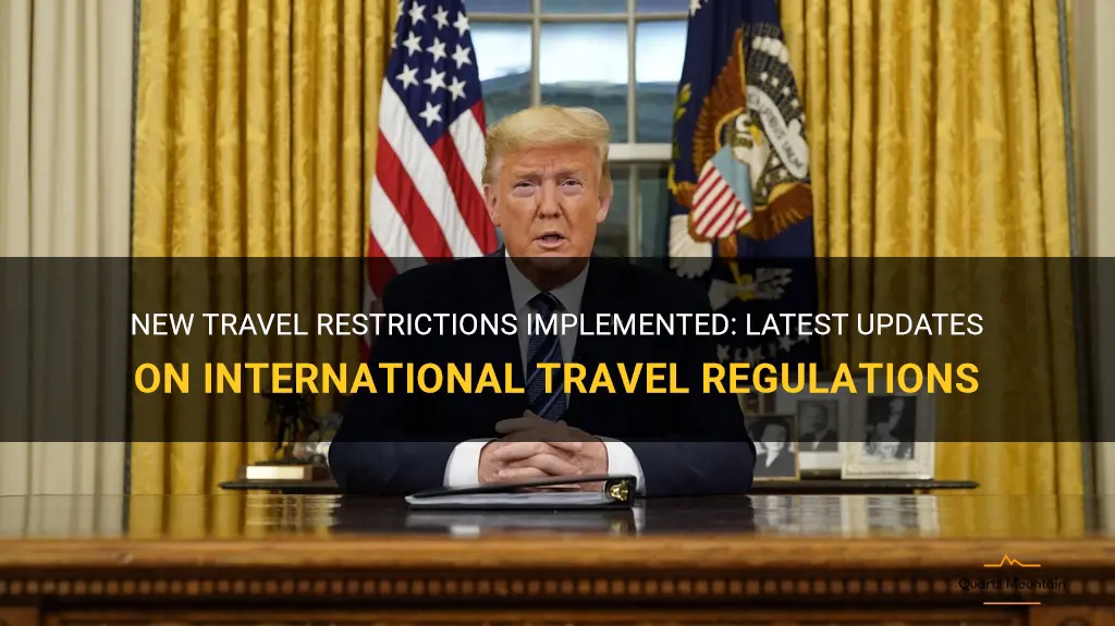 breaking news travel restrictions