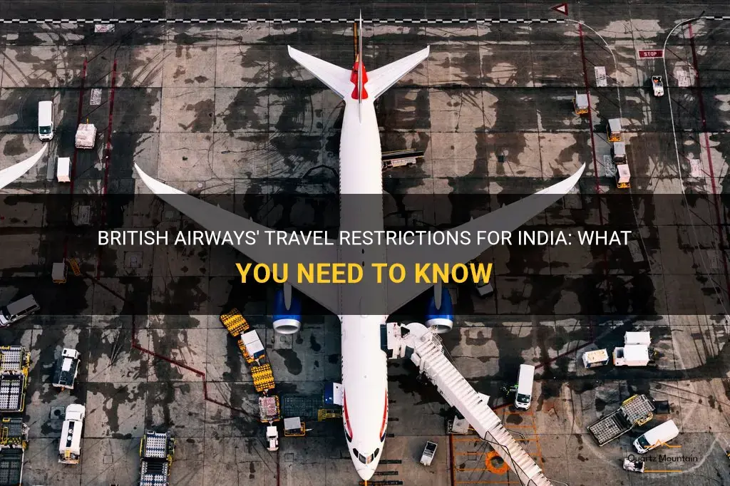 british airways india travel restrictions