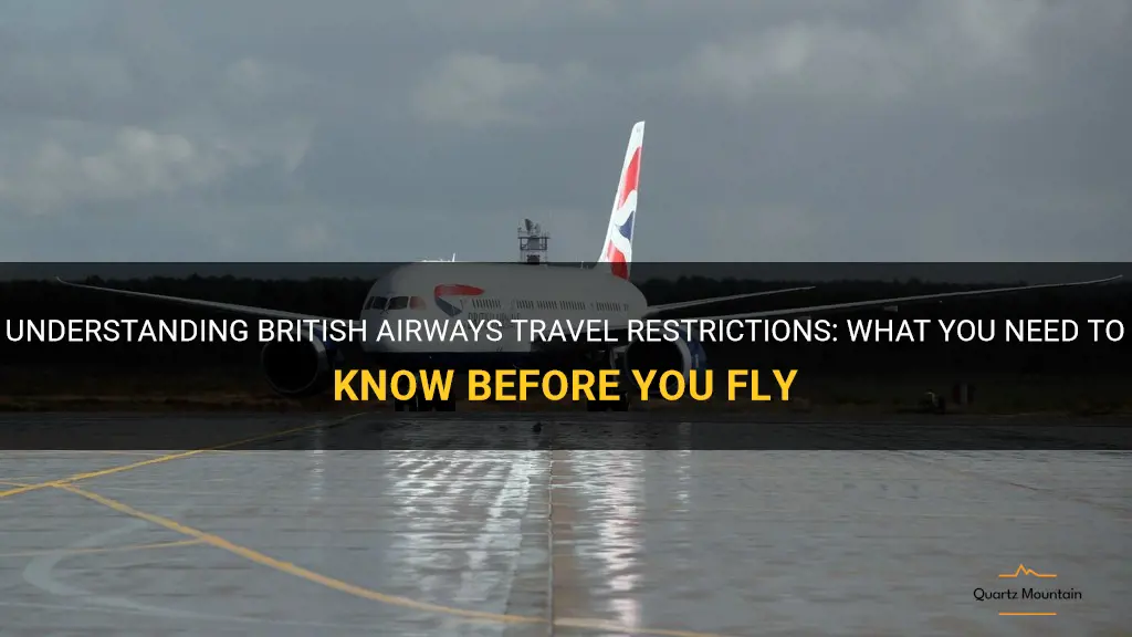 british airways travel restrictions
