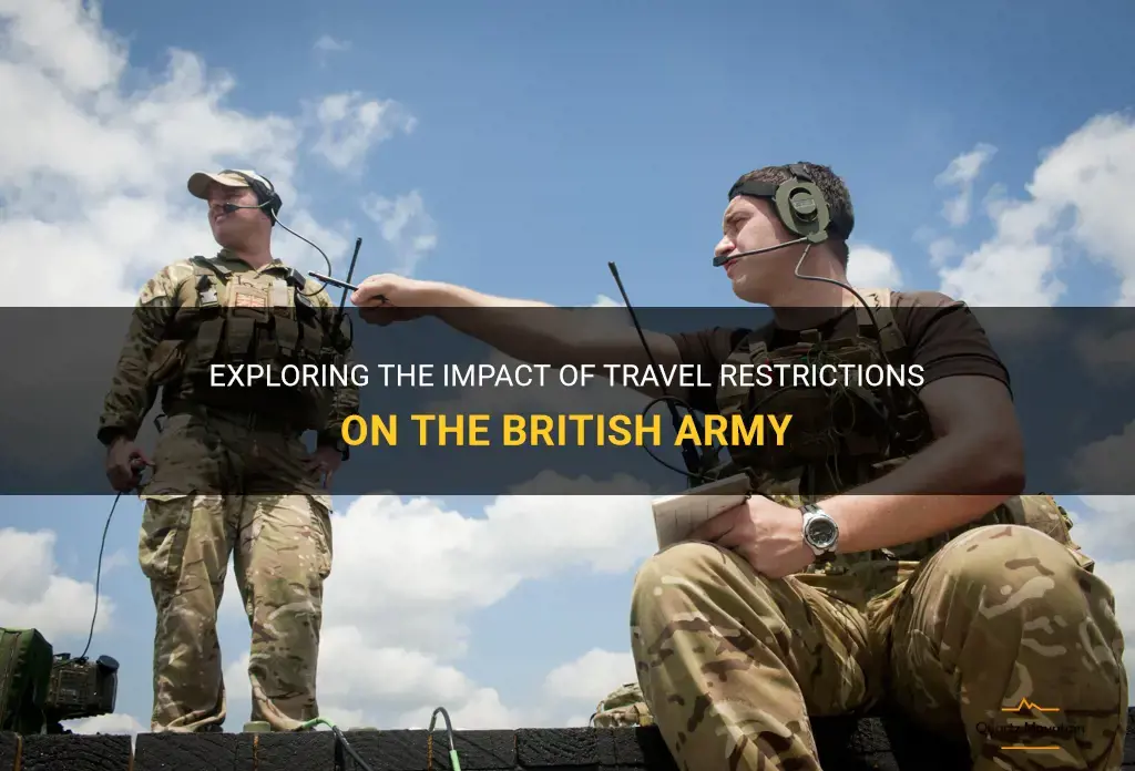 british army travel restrictions