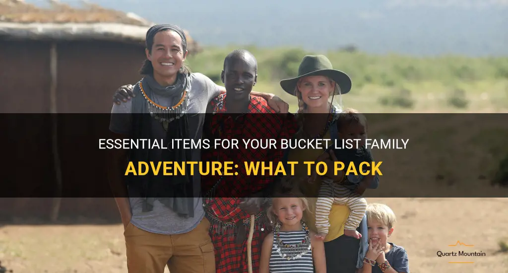 bucket list family what to pack