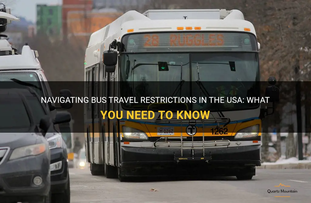 bus travel usa restrictions