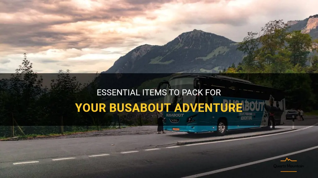 busabout what to pack