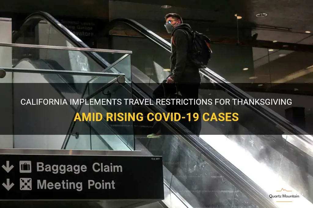 ca travel restrictions thanksgiving