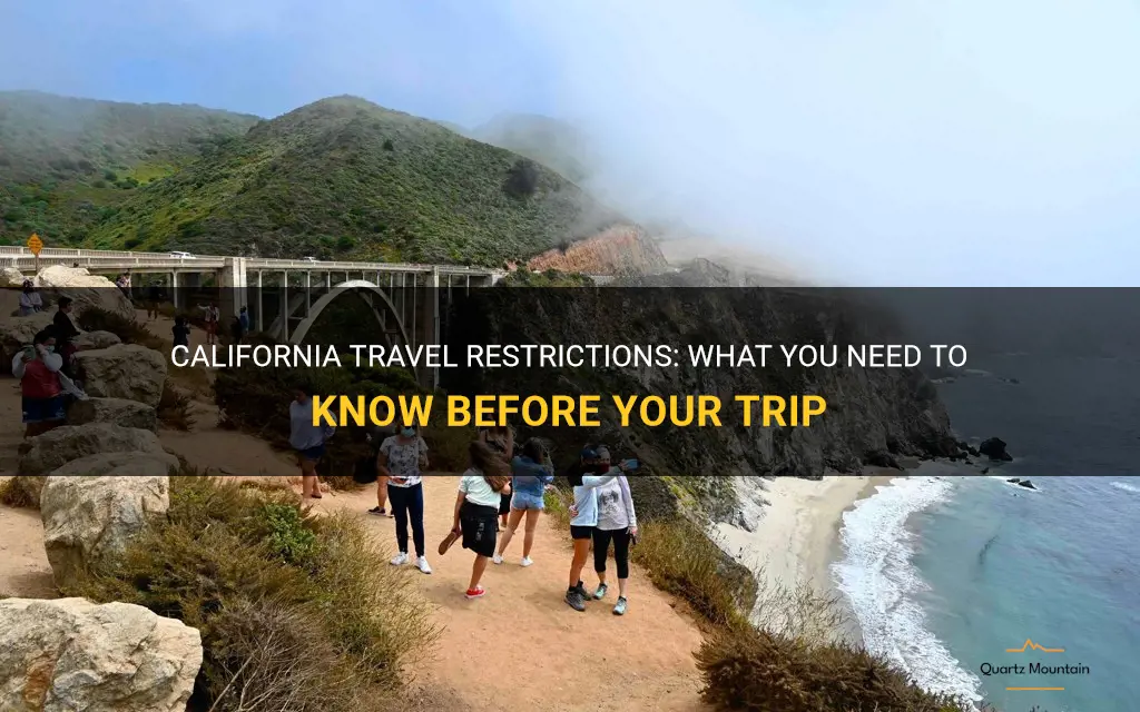 caifornia travel restrictions