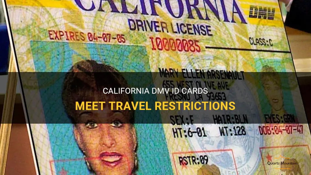 calif dmv id cards meet travel restrictions
