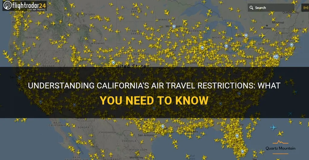 california air travel restrictions