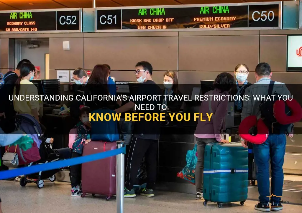 california airport travel restrictions
