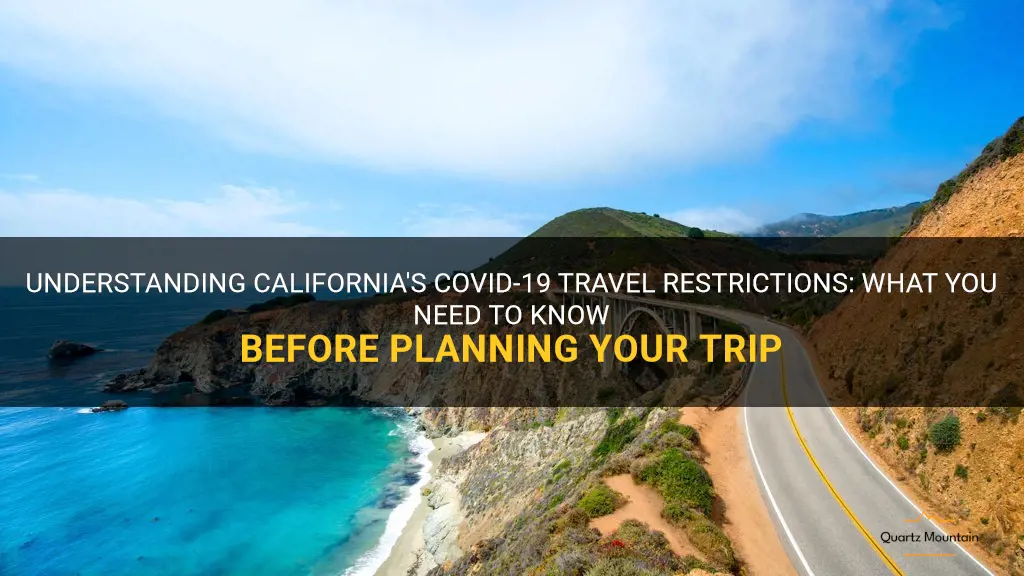california covid19 travel restrictions