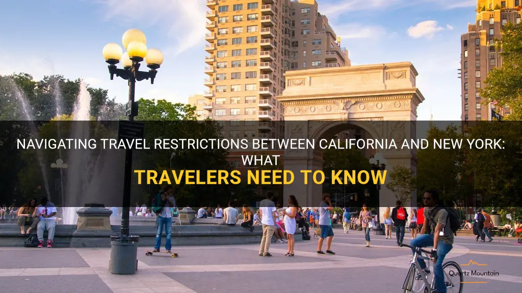 california new york travel restrictions