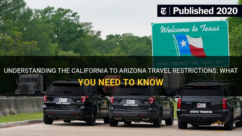 california to arizona travel restrictions