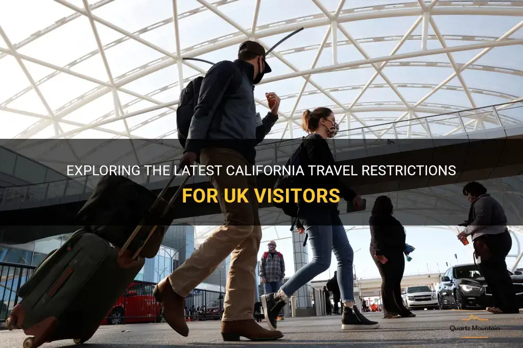 california travel restrictions from uk