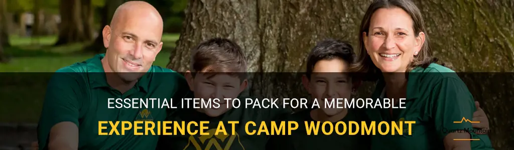 camp woodmont what to pack