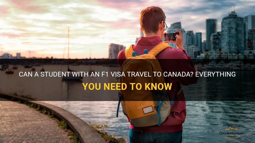 can a student holding a f1 visa travel to canada