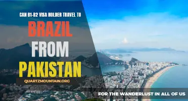Can B1-B2 Visa Holders Travel to Brazil from Pakistan?
