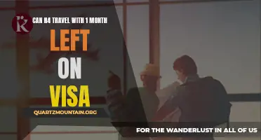 Can a Holder of H4 Visa Travel with 1 Month Left on their Visa?