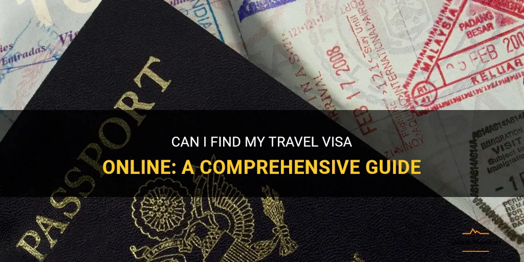 can i find my travel visa online