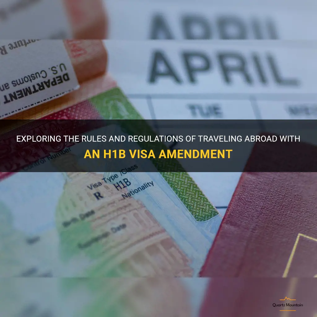 can i travel abroad with h1b visa amendment