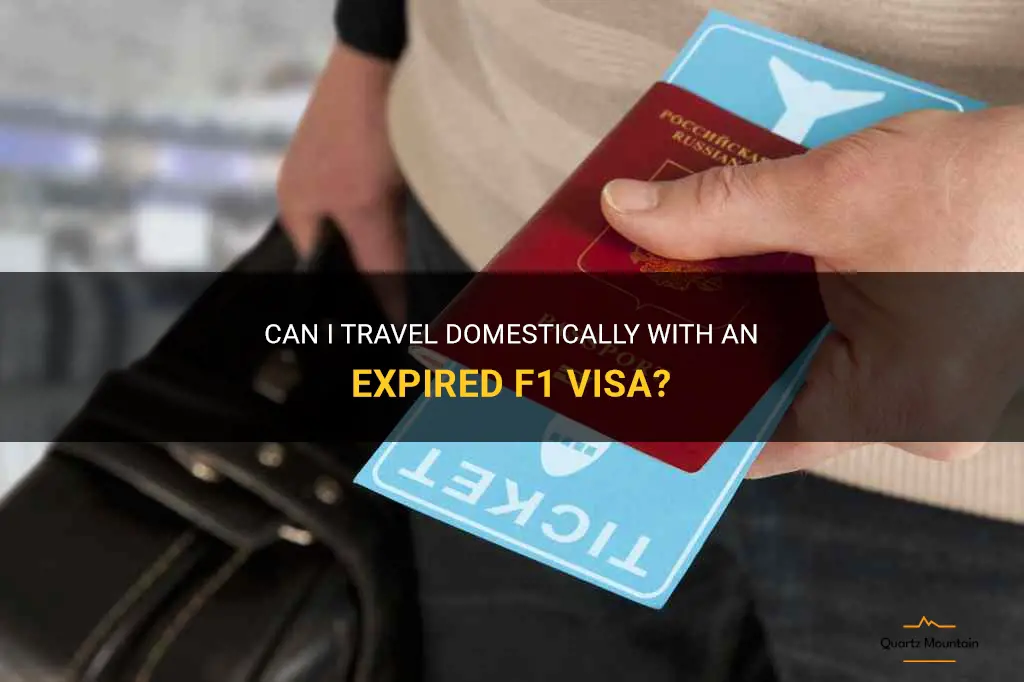 can i travel domestically with an expired f1 visa