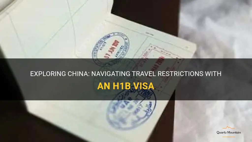 can i travel to china with a h1b visa