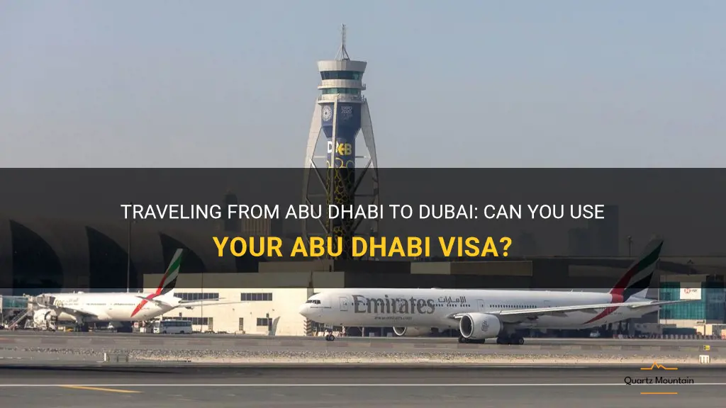 can i travel to dubai with abu dhabi visa