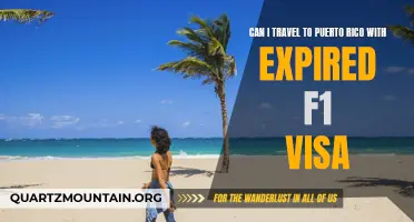 Is it possible to travel to Puerto Rico with an expired F1 visa?