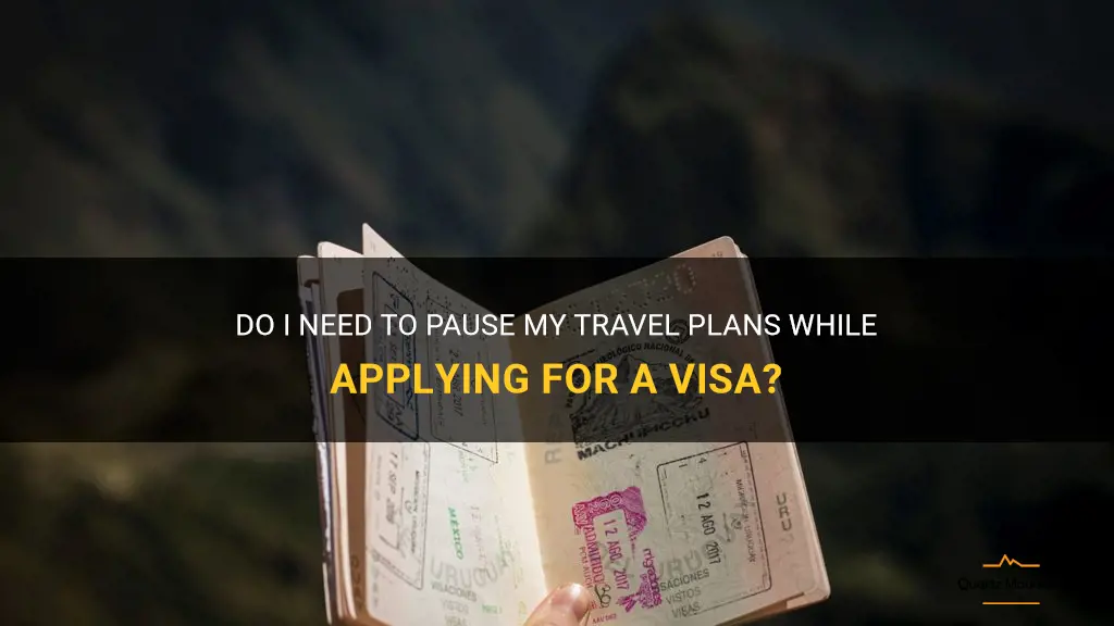 can i travel while applying for visa