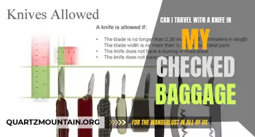 Traveling with a Knife in Checked Baggage: What You Need to Know