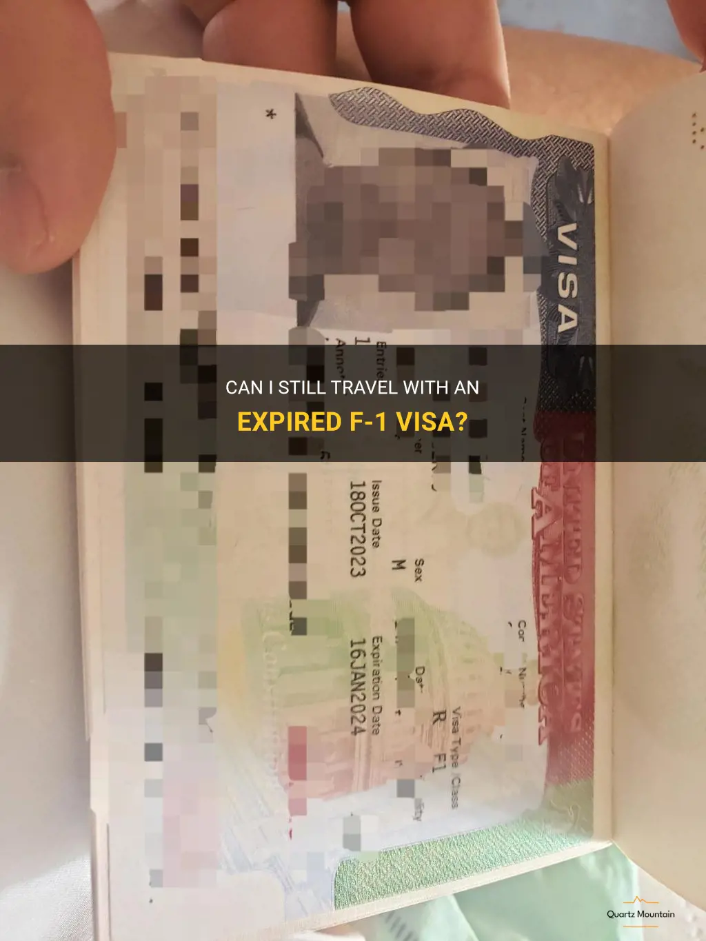 can i travel with an expired f-1 visa
