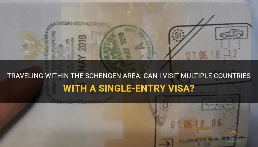 can i travel within schengen with single entry visa